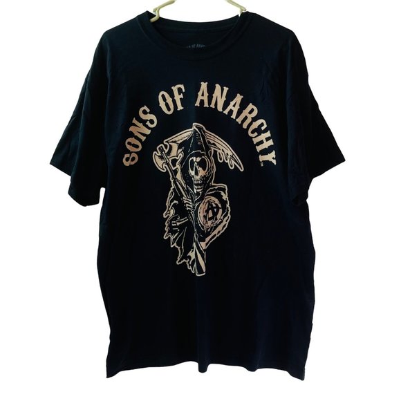 Adult T Shirt Sons Of Anarchy Official Road Gear Prospect Size XL Black - Picture 1 of 4